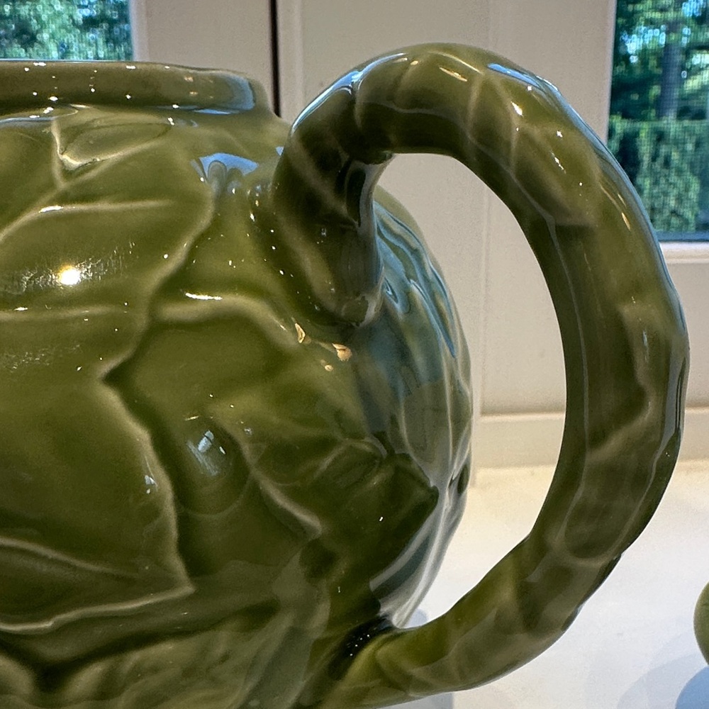 Vintage Franciscan Ivy Embossed Bright Green Teapot Portugal 4 Cups - Picture 15 of 16